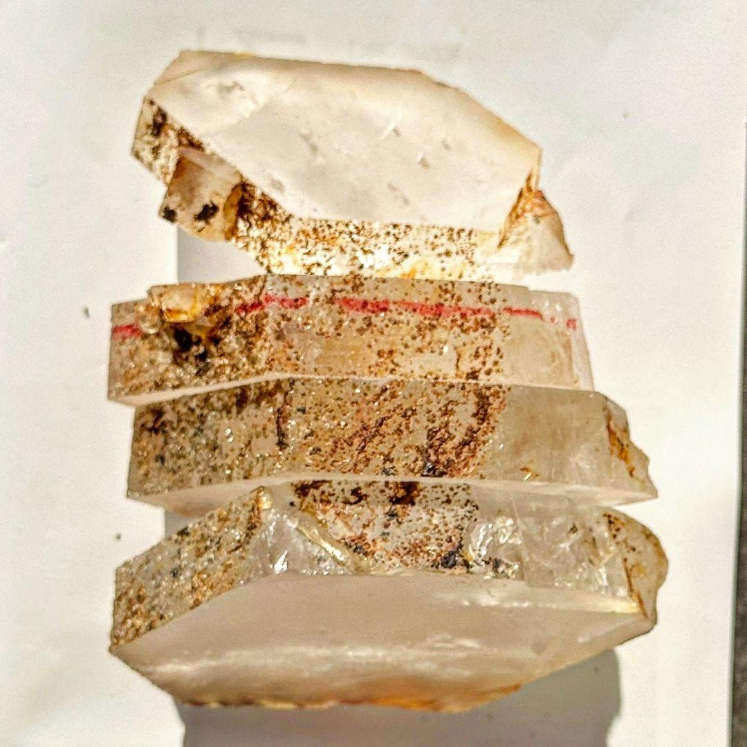 山梨県乙女鉱山産　かっこみ水晶ブレスレット