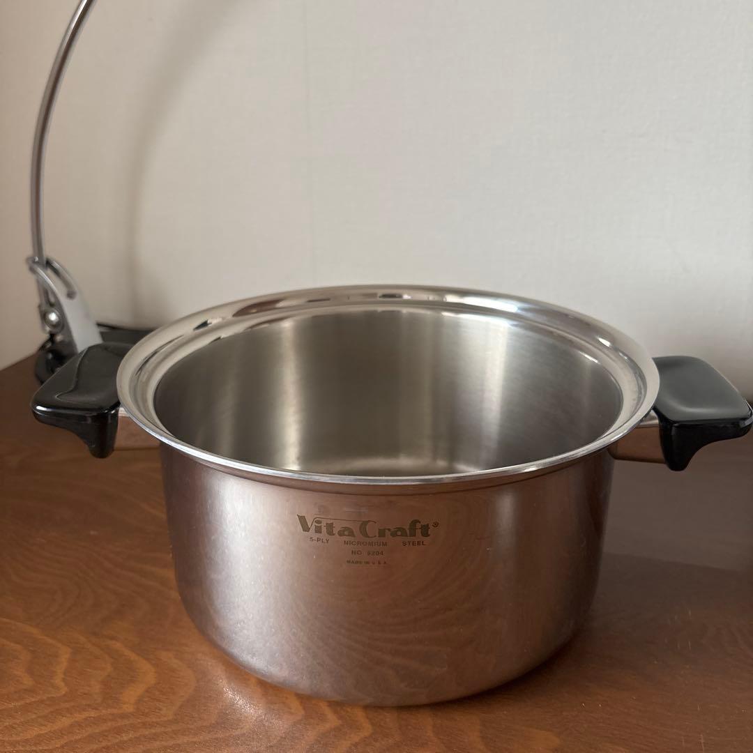 VitaCraft ステンレス両手鍋（大）蓋付き