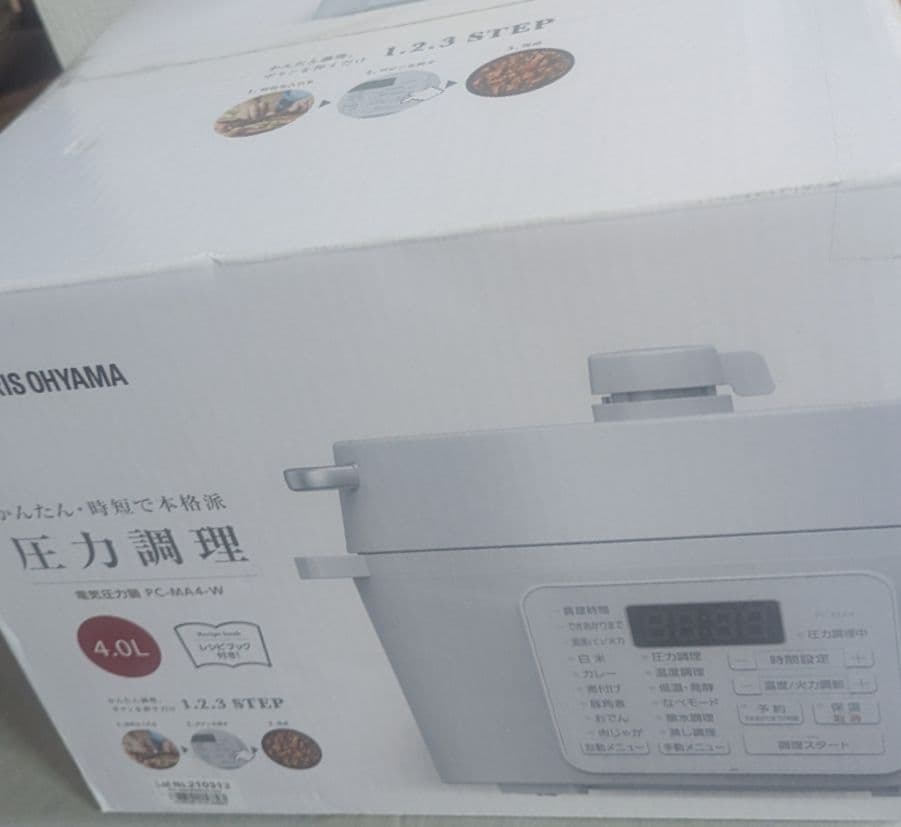 おおちやんママ‼️　アイリスオーヤマ 電気圧力鍋 PC-MA4 4L