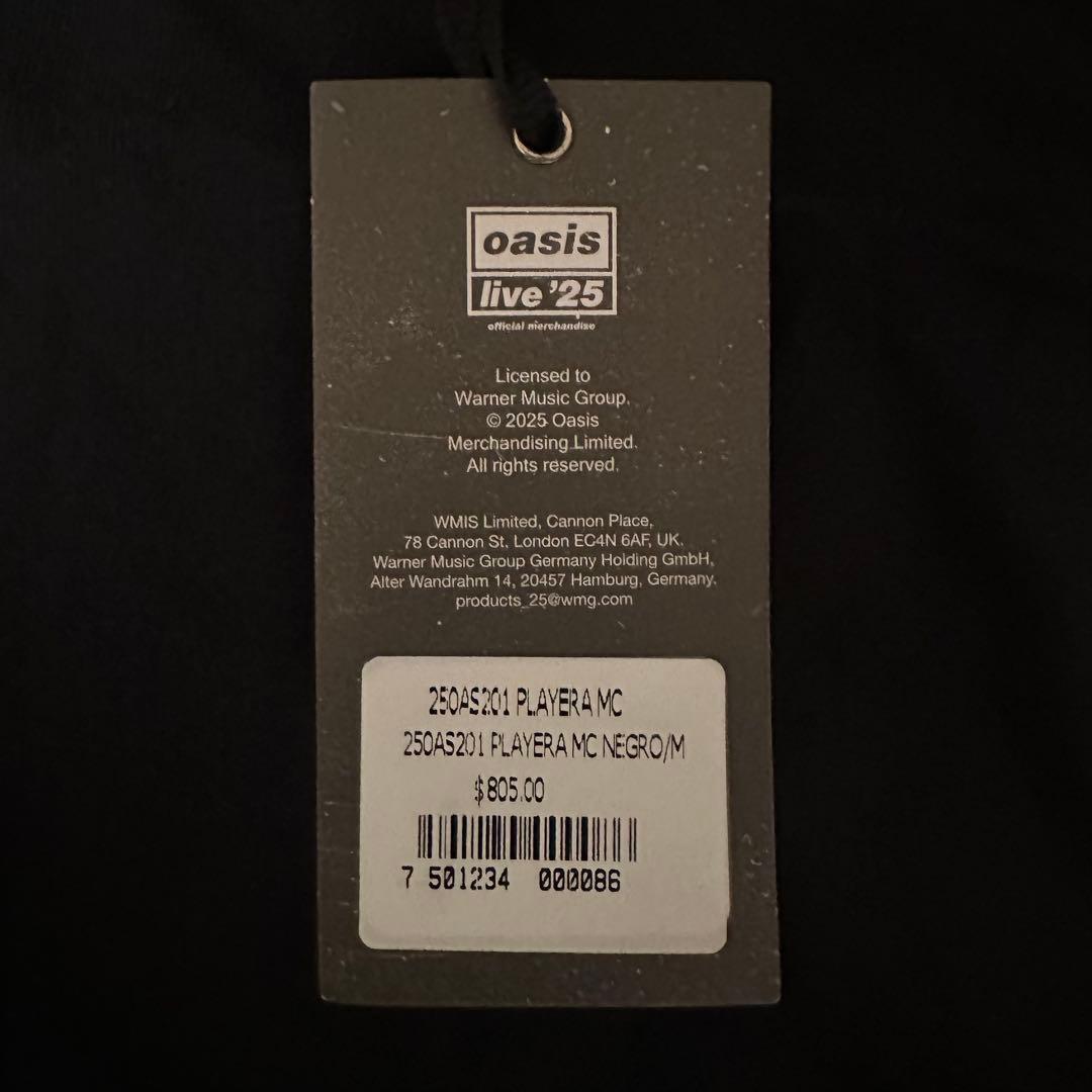 3/5まで 未使用 オアシス Live ‘25 メキシコシティ T シャツ M