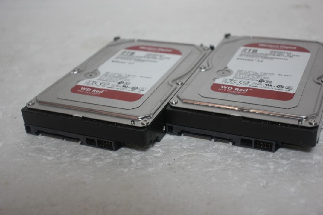 【健康状態注正常】3.5インチHDD WD RED 2TB 2個