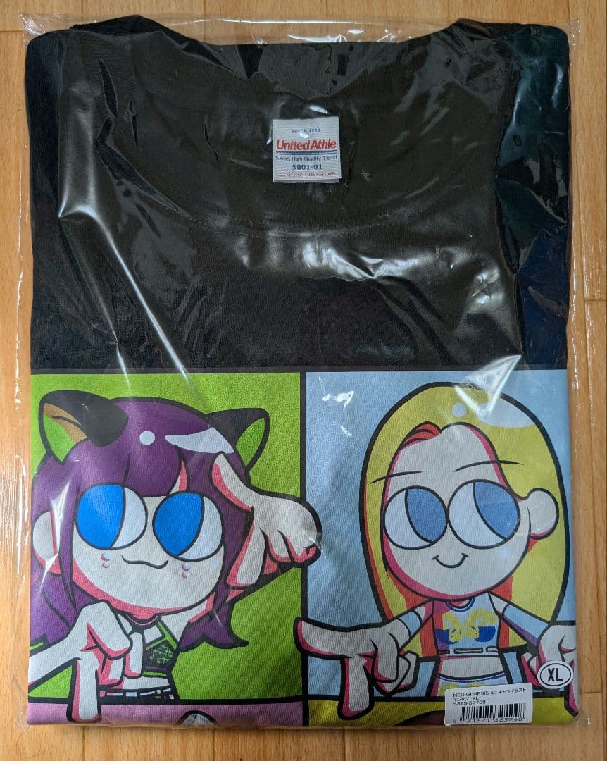 スターダム　NEO GENESIS ミニキャライラストTシャツ　XLサイズ