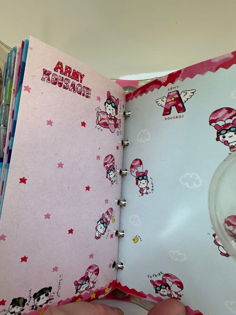 アーミーこうさぎ　シール帳　当時物　平成レトロ