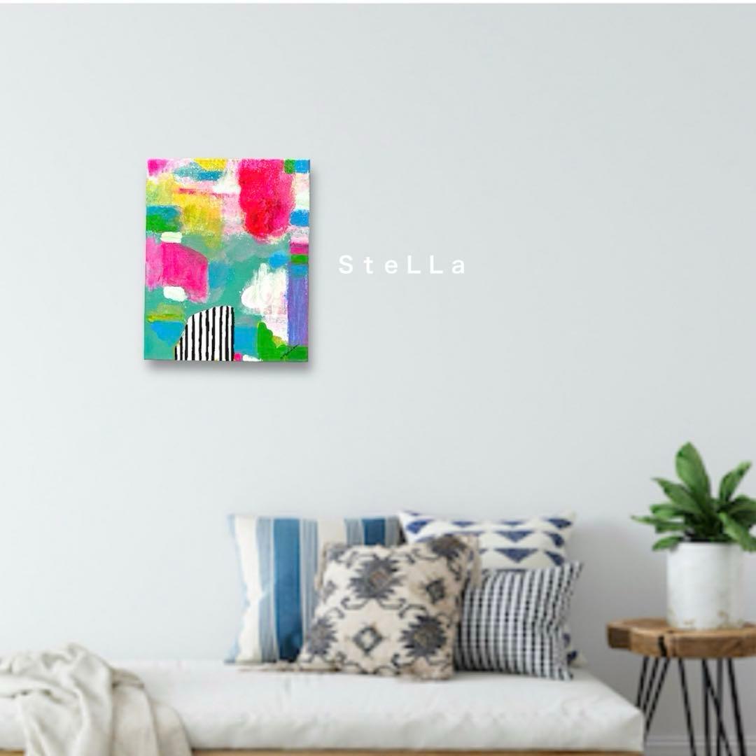 現代アート　インテリア　おしゃれ　絵画　パステルカラー　北欧　アートパネル