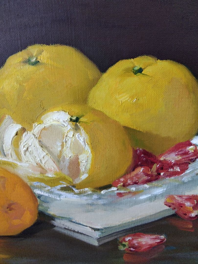 果物の油彩画 　泉治彦