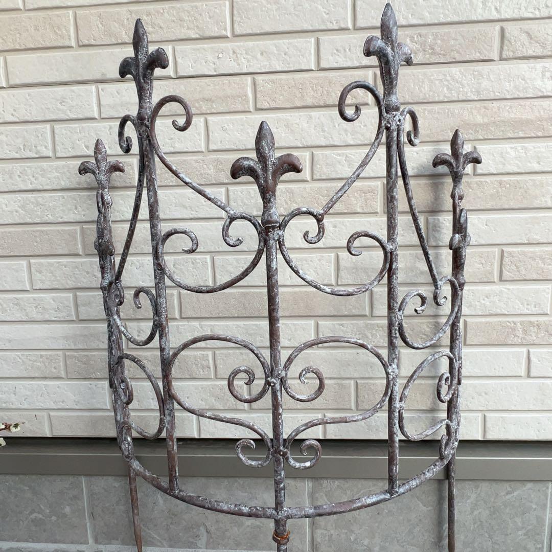 ＊Spring Sale＊ シャビーな半円アーチ型トレリス ・フェンスL