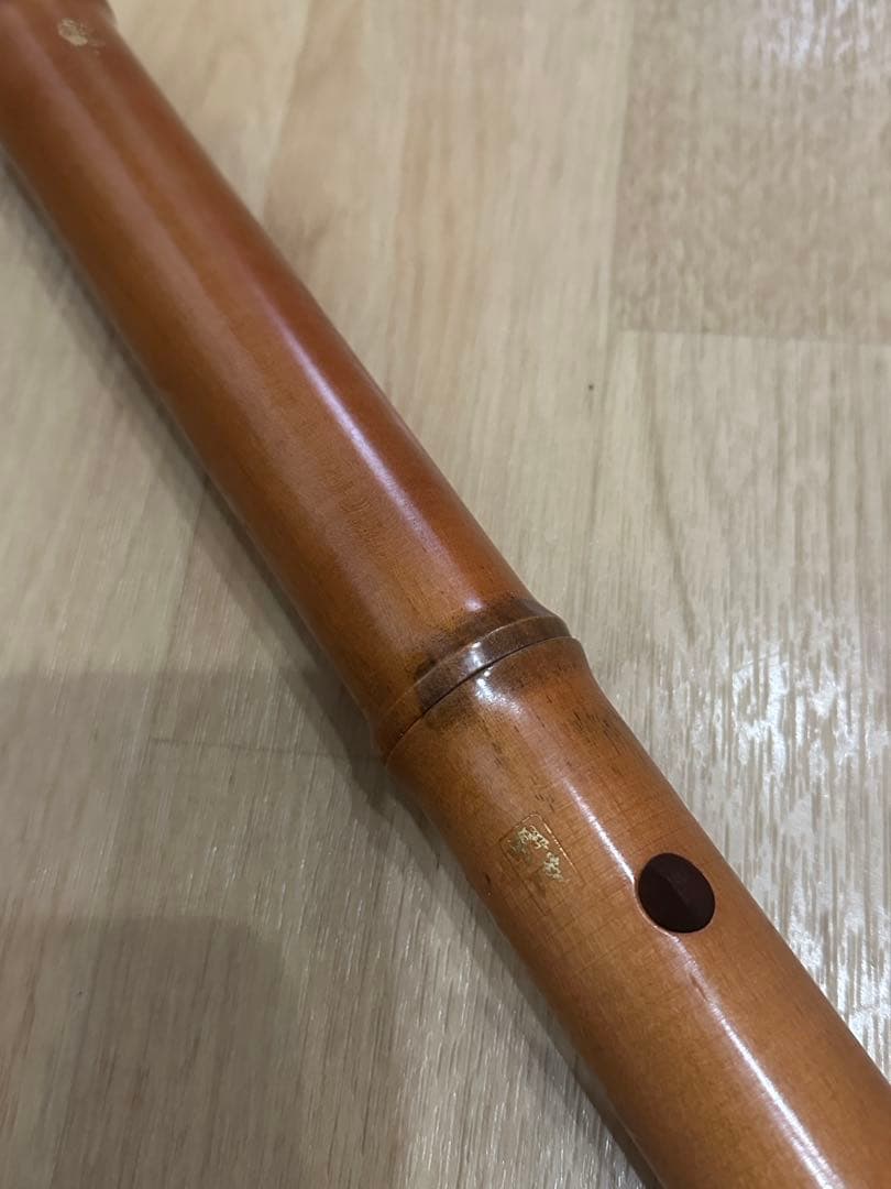 尺八　1尺8寸管　胡蝶銘　木管
