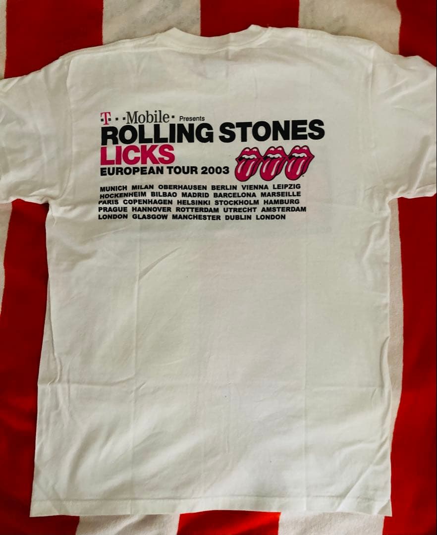 ローリングストーンズLICKStour 2003 ヨーロッパ公式Tシャツ 079