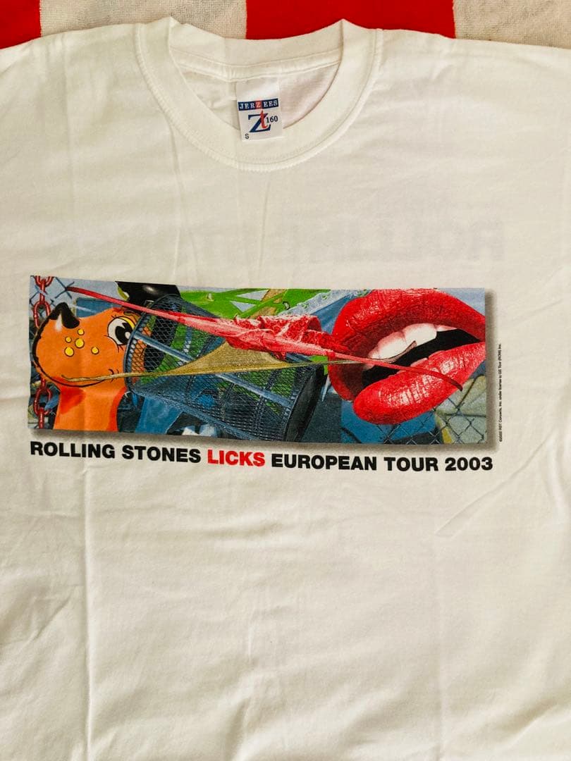 ローリングストーンズLICKStour 2003 ヨーロッパ公式Tシャツ 079