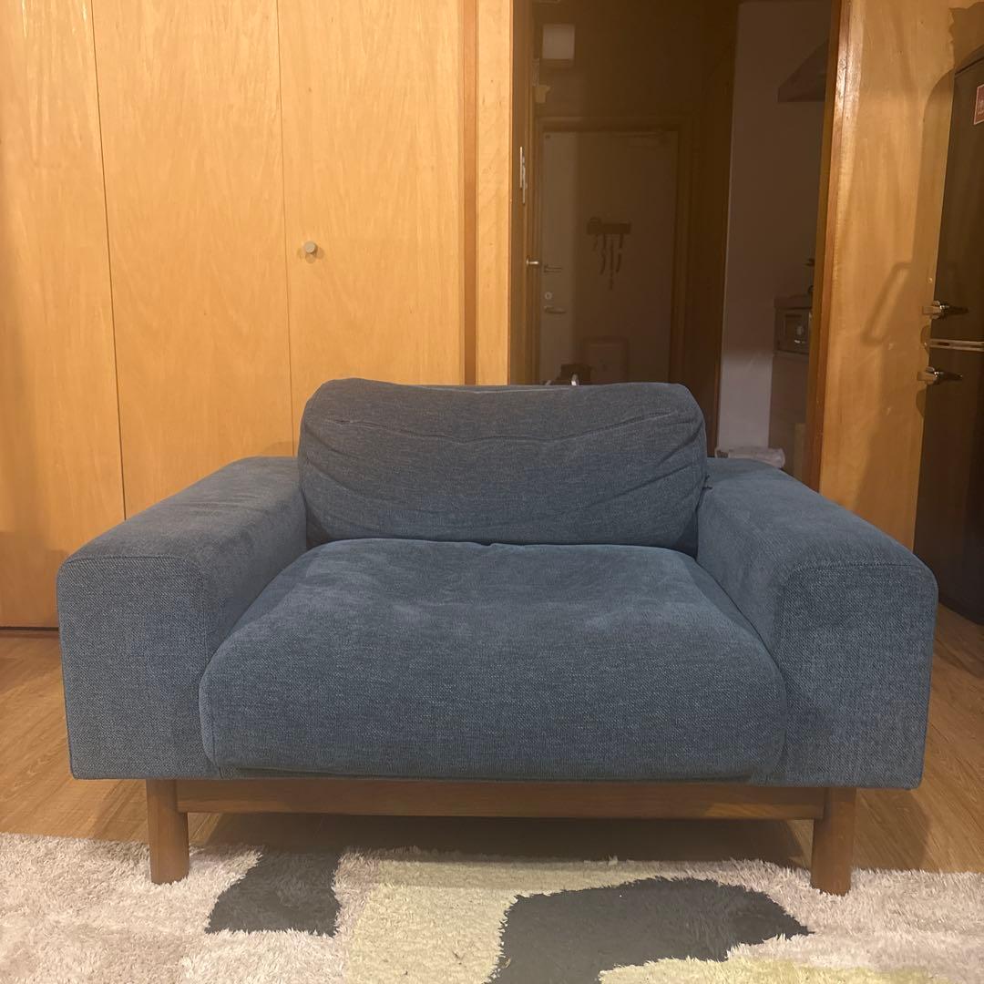 SIEVE Bulge 1人掛けソファ (ブルー)