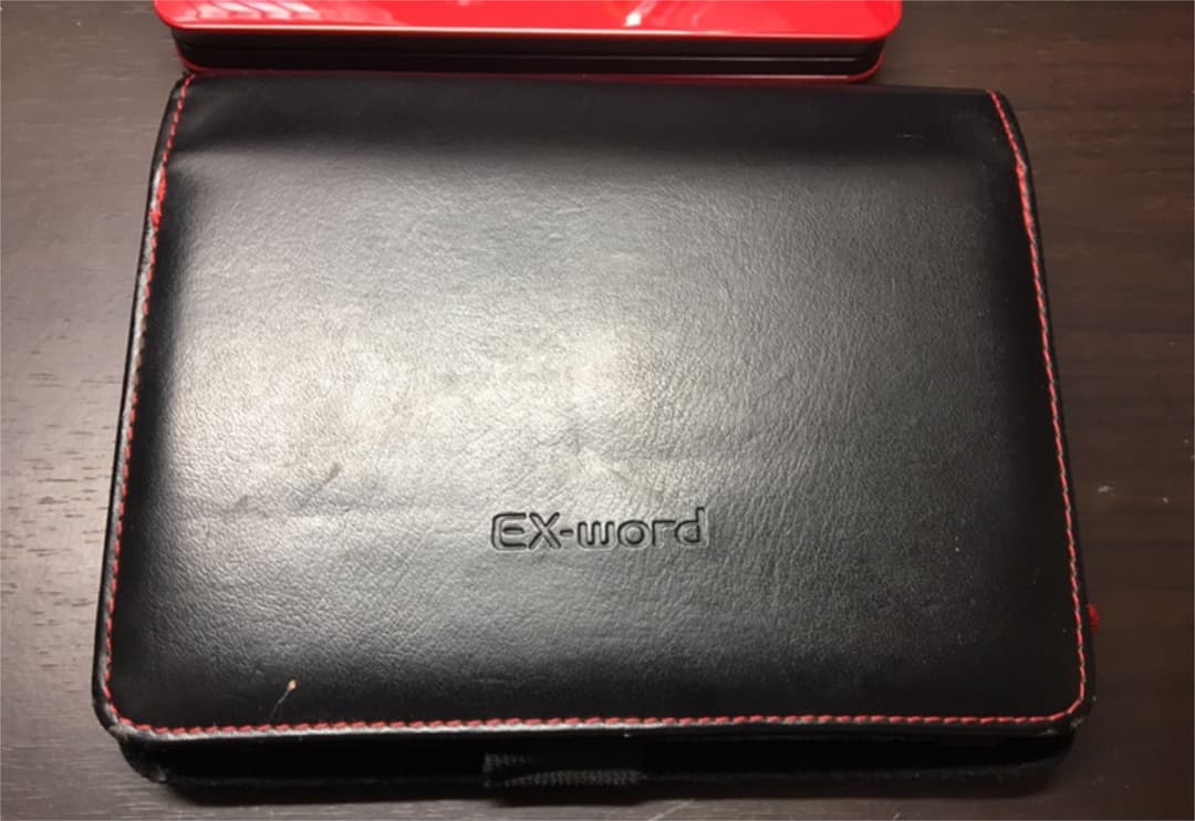 カシオ 電子辞書 EX word XD-N4800 ケース付き レッド