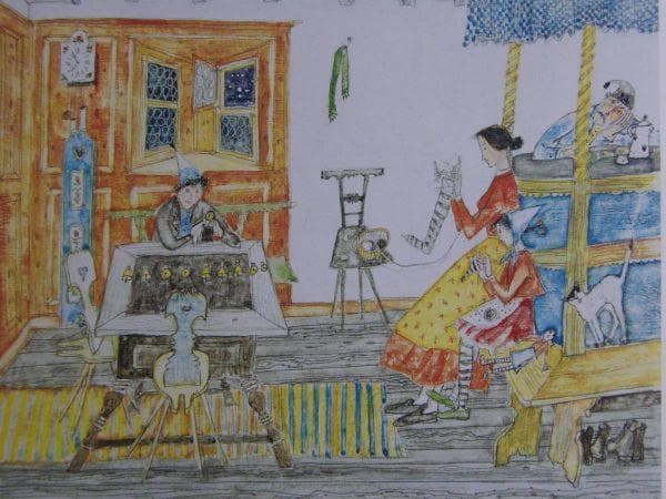 アロイス・カリジェ、【大雪】、希少画集画より、状態良好、新品高級額装付