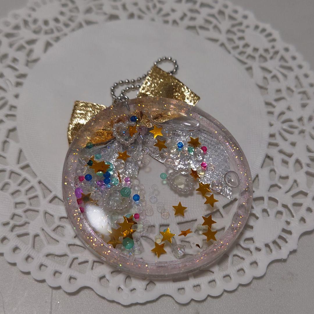 ★オーダーサンプル　クリスマス　オーナメント風　キーホルダー　シェイカー
