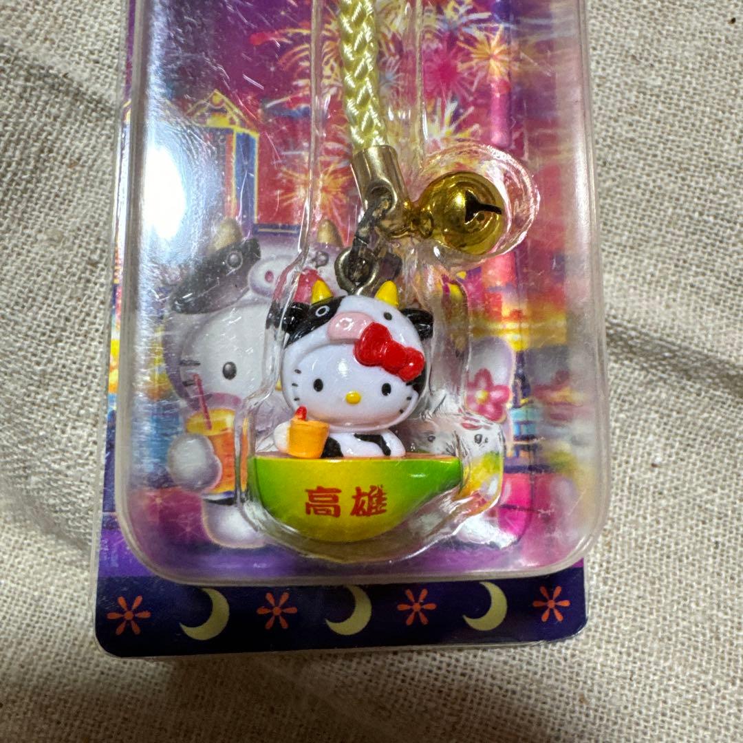 【レア】　ご当地キティ 台湾 根付け ストラップ