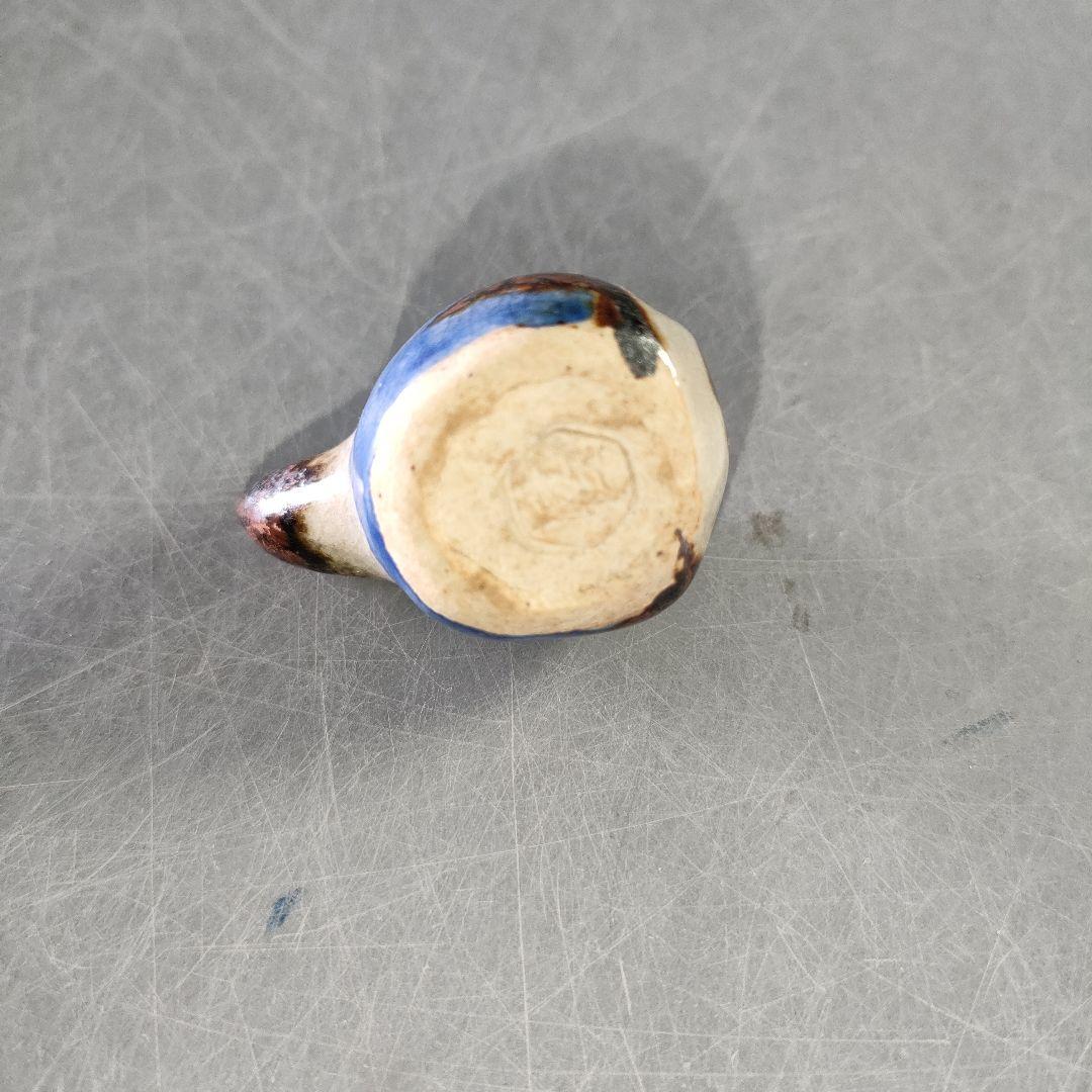 A1112-14/清水焼/六兵衛窯/清六陶苑/くわい箸置5客/共箱/懐石道具/