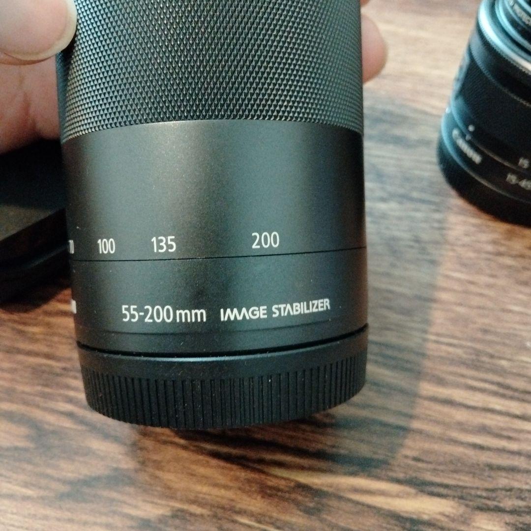 Canon ミラーレス一眼カメラ EOS Kiss M2 ダブルズームキット 黒