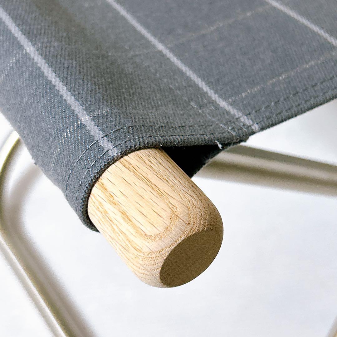 【美品】ニーチェアX オットマン シキリ ソープフィニッシュ ダークグレー障子