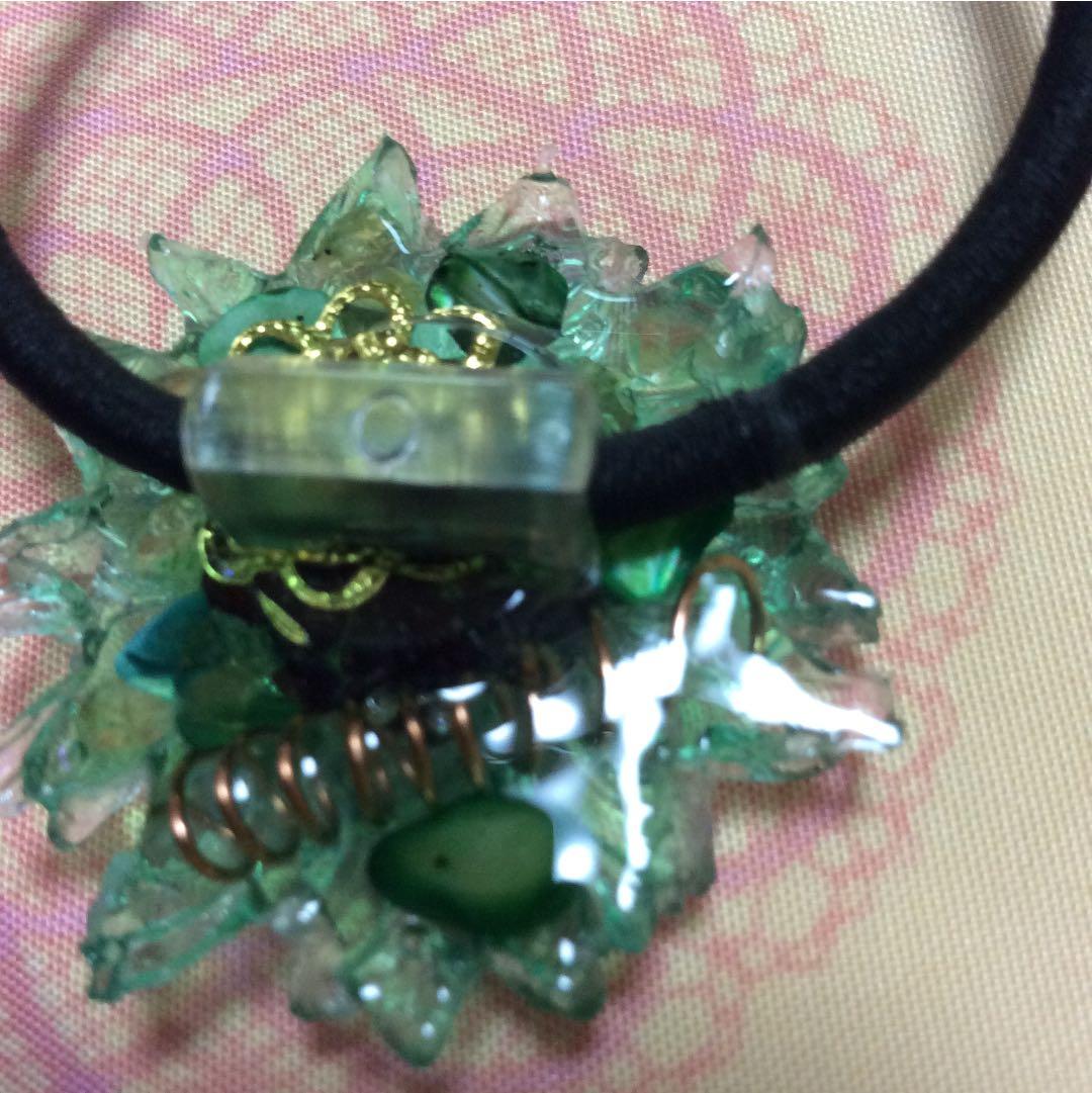 オルゴナイト ☆大きなツキを呼び寄せる・健康運アップ♪ひまわりヘアゴム