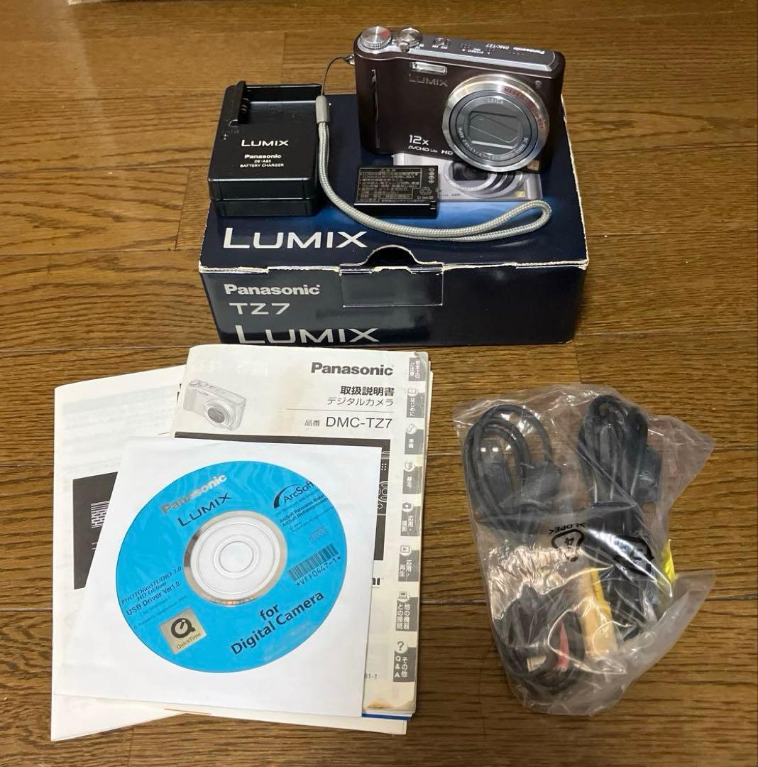 Panasonic DMC-TZ7 デジタルカメラ ブラウン