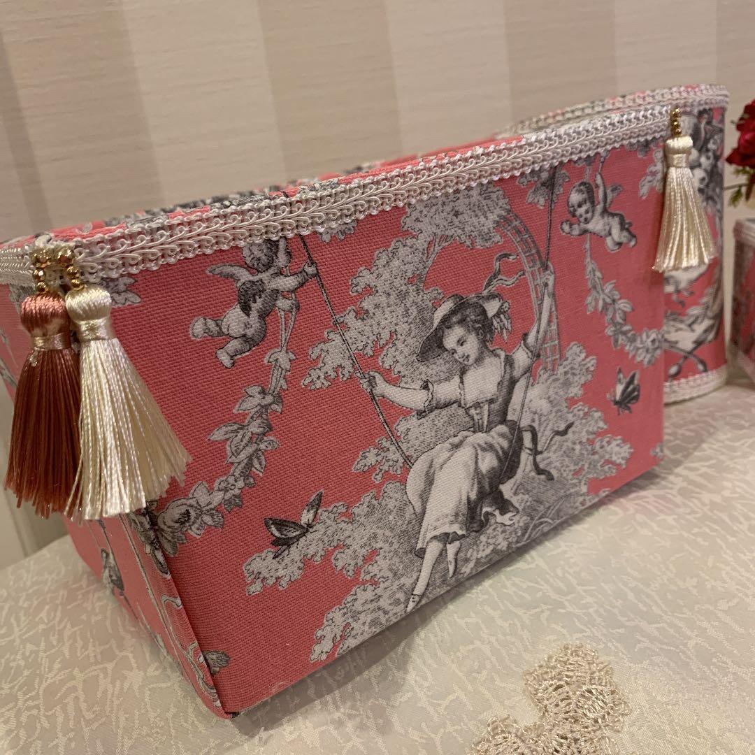 【ブランコの少女】トワルドジュイ　収納4点セット★チェリーピンク