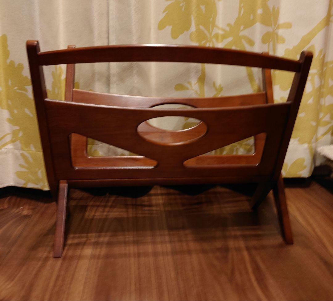 カリモク60 木製マガジンラック