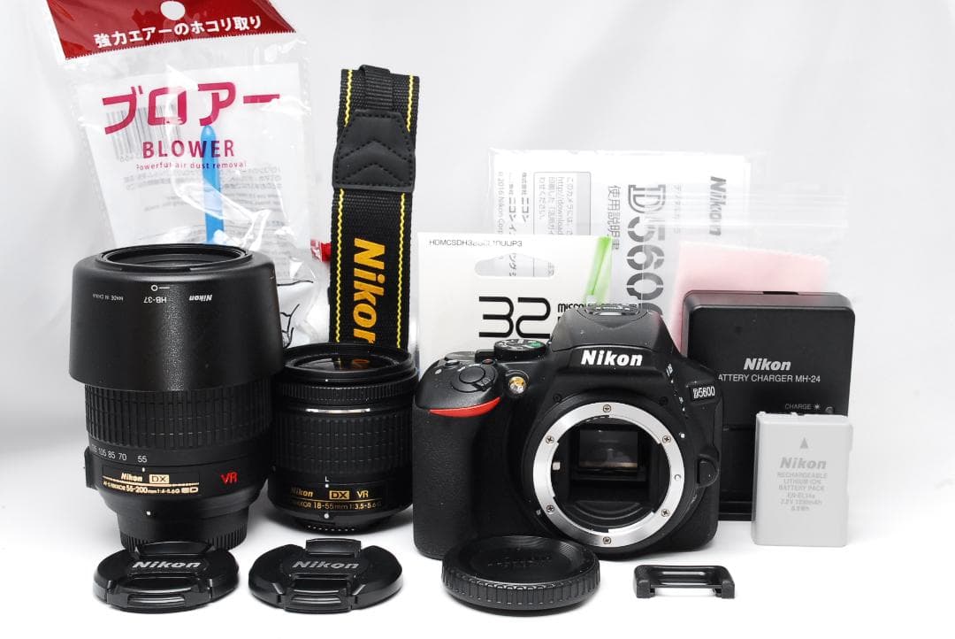 撮影枚数【364枚】 Nikon D5600 ❤ダブルズームキット❤ 一眼レフ