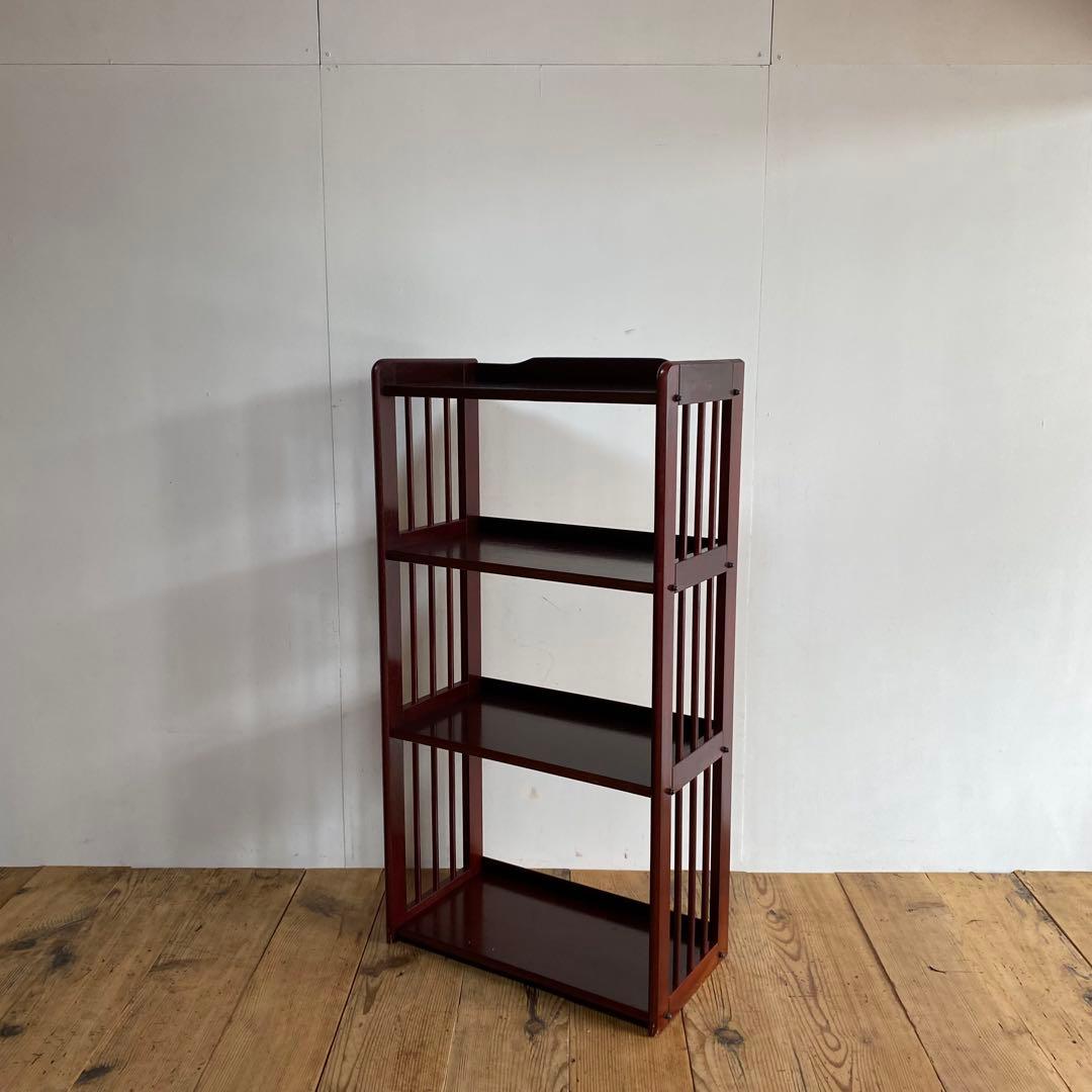 アンティーク オープンラック 本棚 飾り棚 無垢材 レトロ Y90