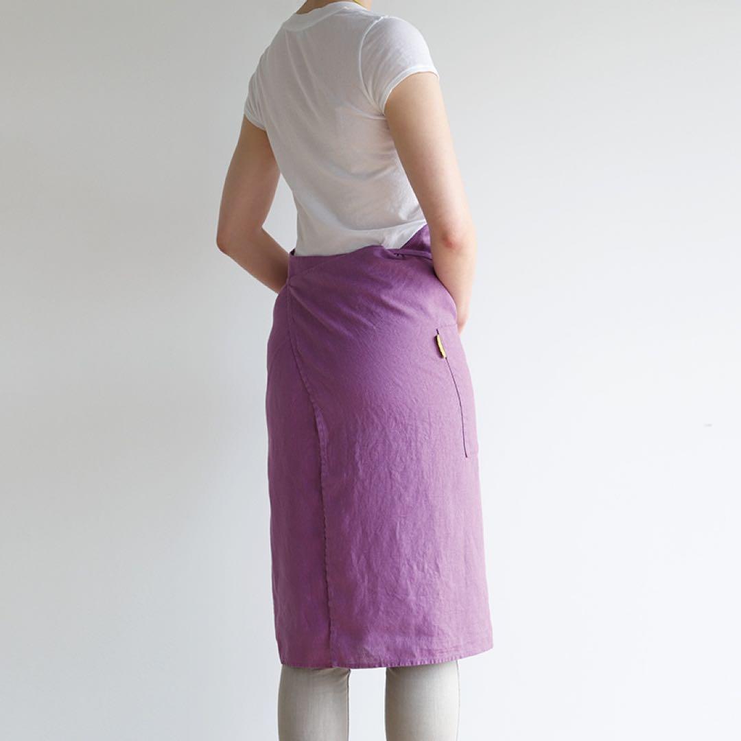 リーノエリーナ　エプロン　ミラ　アーリーパープル