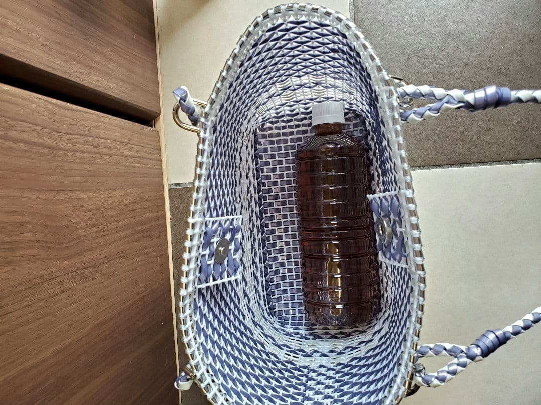 ハンドメイド　夏の大きめカゴバッグ