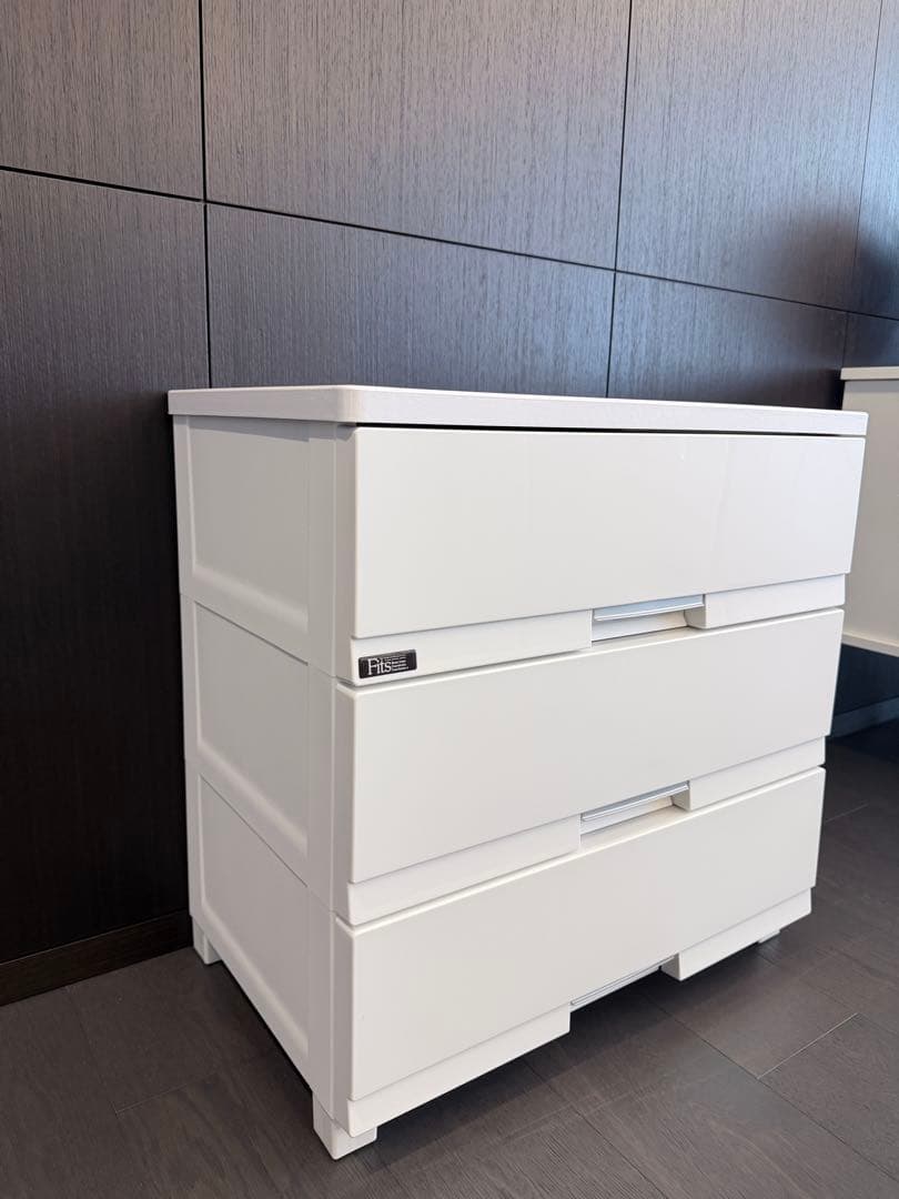 フィッツプラス プレミアム ホワイト 3段チェスト