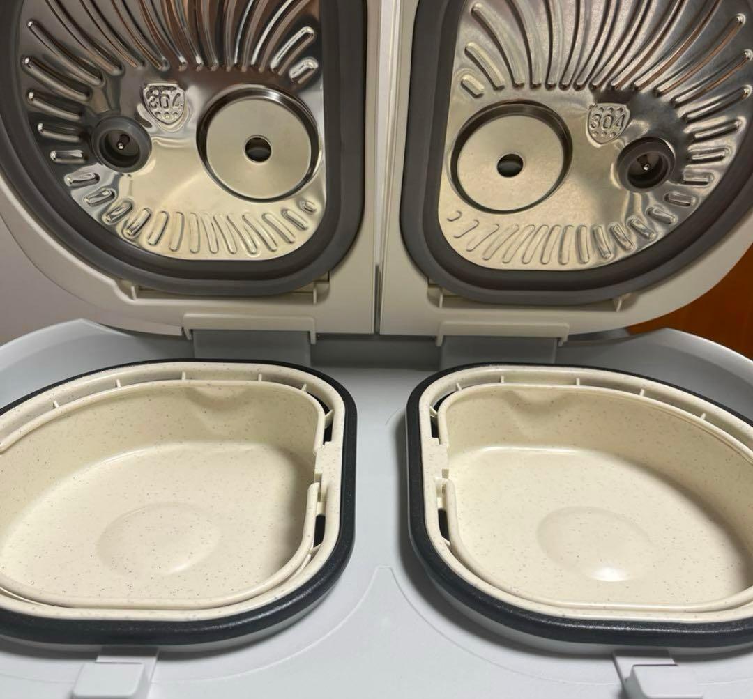 極美品　ラクラク自動調理鍋 ツインシェフ