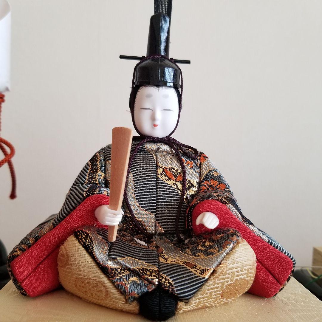 ひな人形 木目込み ケース入り かわいい　木目込人形 親王飾　久月