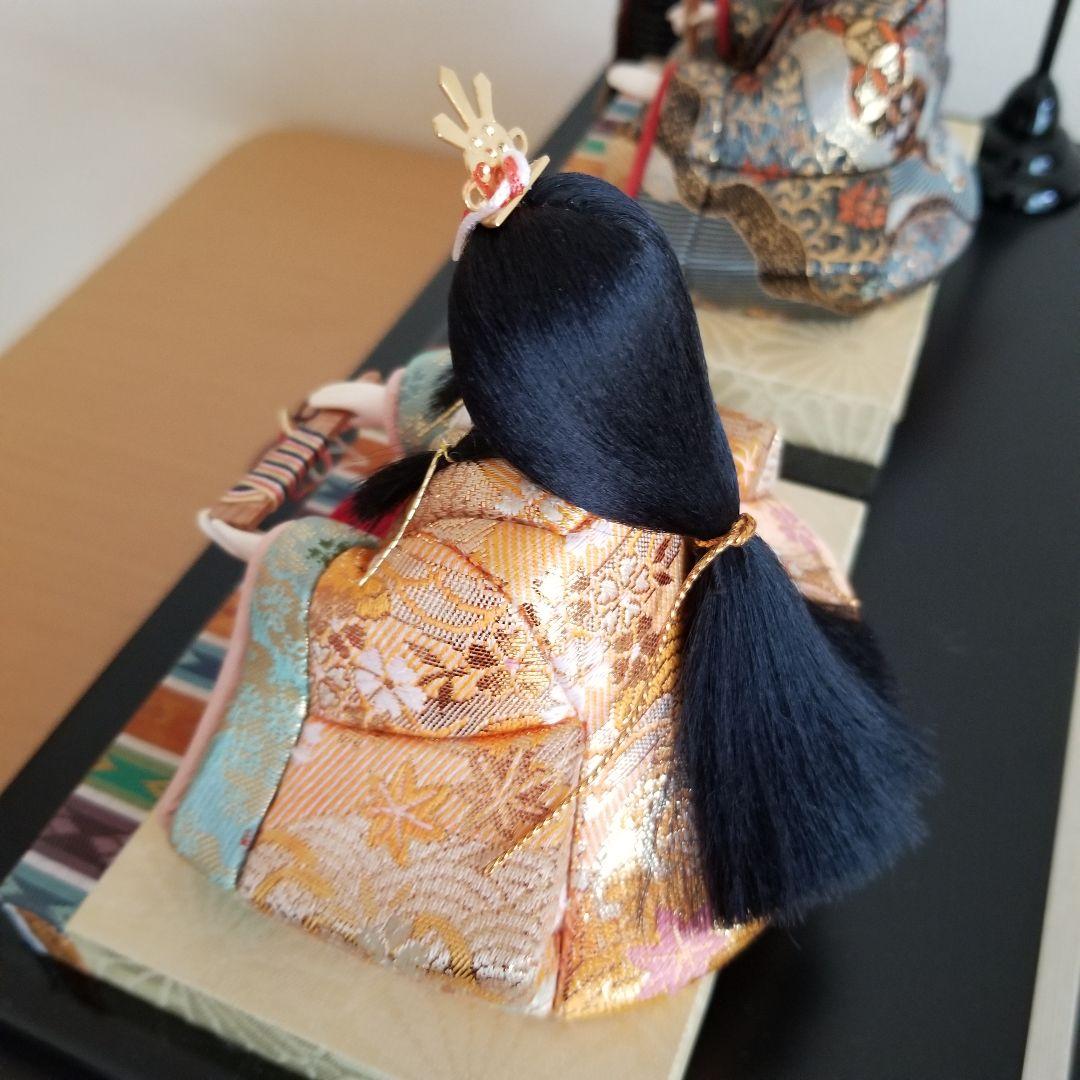 ひな人形 木目込み ケース入り かわいい　木目込人形 親王飾　久月