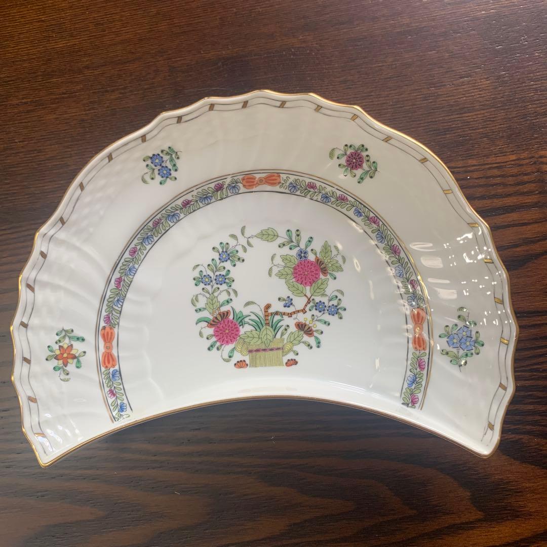 お値下げ☆ヘレンド インドの華 ①多彩色 クレセントディシュ