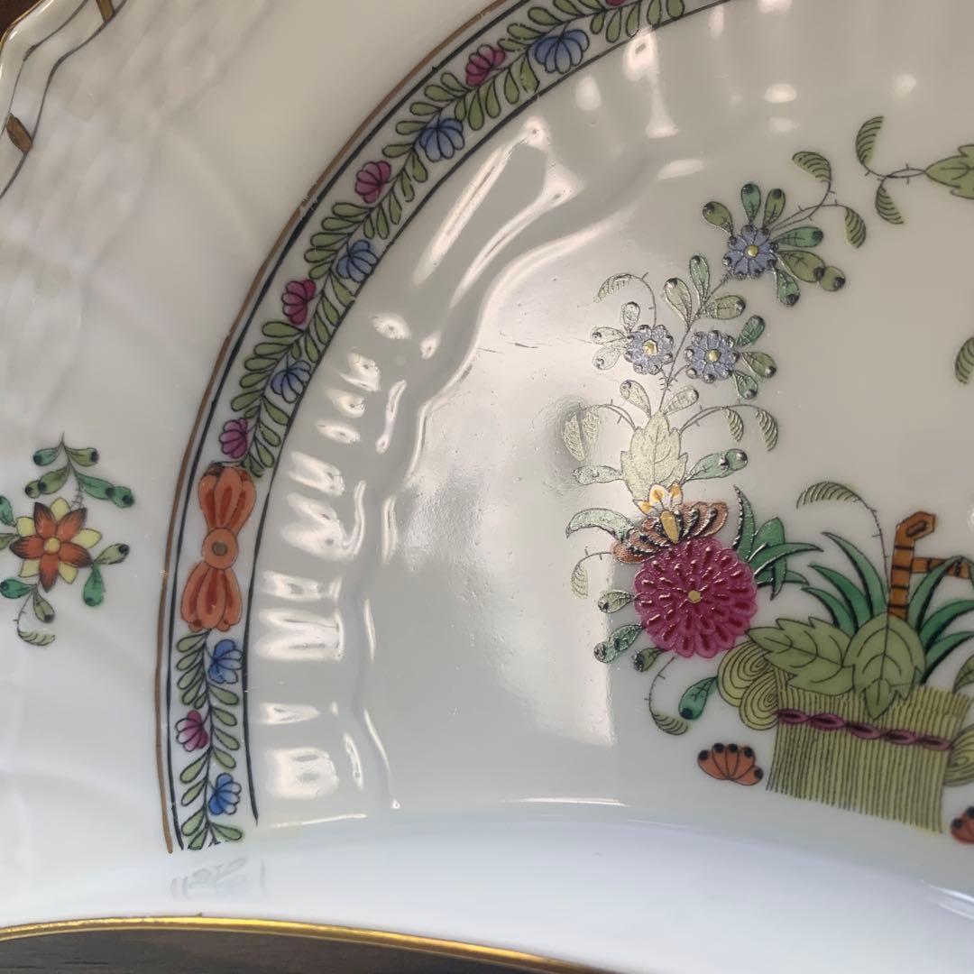 お値下げ☆ヘレンド インドの華 ①多彩色 クレセントディシュ