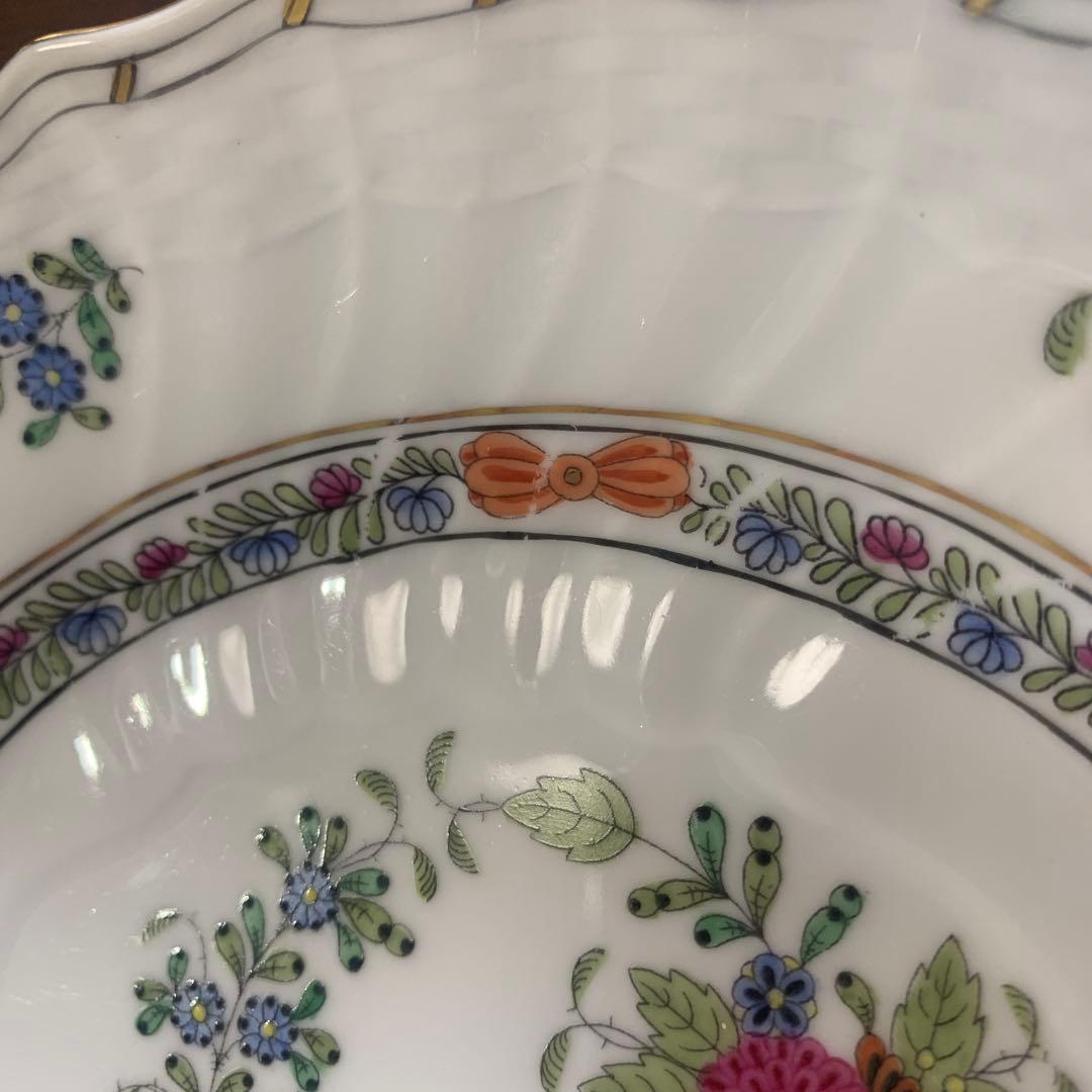 お値下げ☆ヘレンド インドの華 ①多彩色 クレセントディシュ