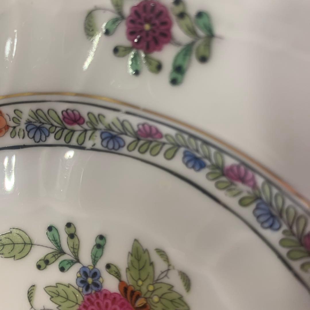 お値下げ☆ヘレンド インドの華 ①多彩色 クレセントディシュ