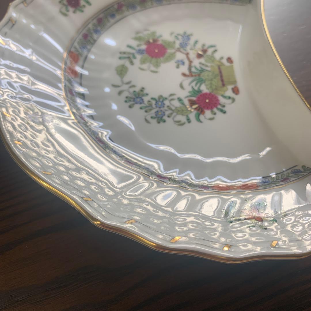 お値下げ☆ヘレンド インドの華 ①多彩色 クレセントディシュ
