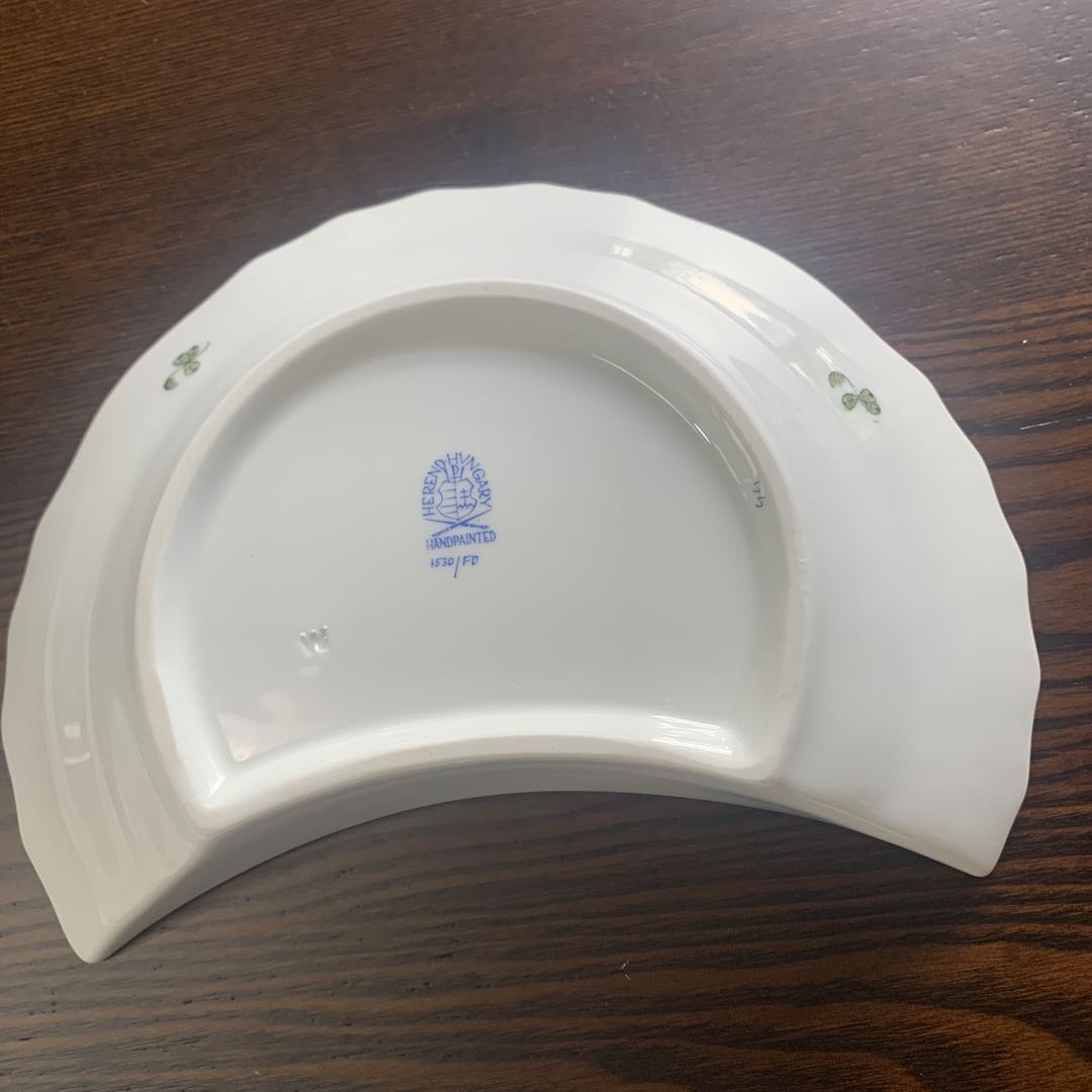 お値下げ☆ヘレンド インドの華 ①多彩色 クレセントディシュ