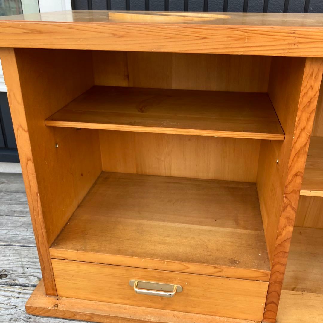 昭和レトロ 無垢材 古家具 飾り棚 茶箪笥 サイドボード ディスプレイラック