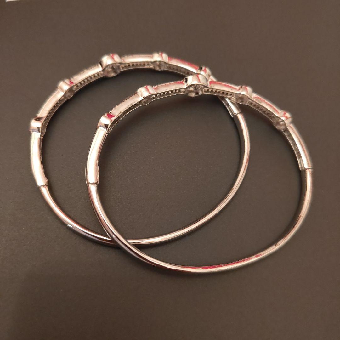 CHANELシルバー バングル 2本セット