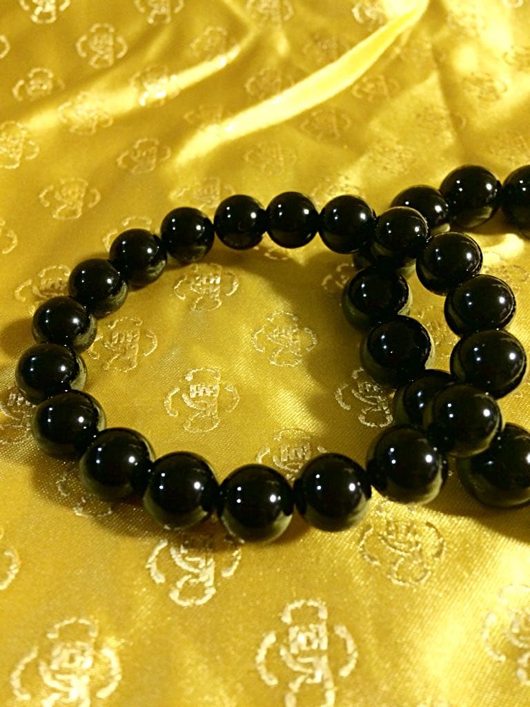 最強の魔除けの石 モリオンブレスレット