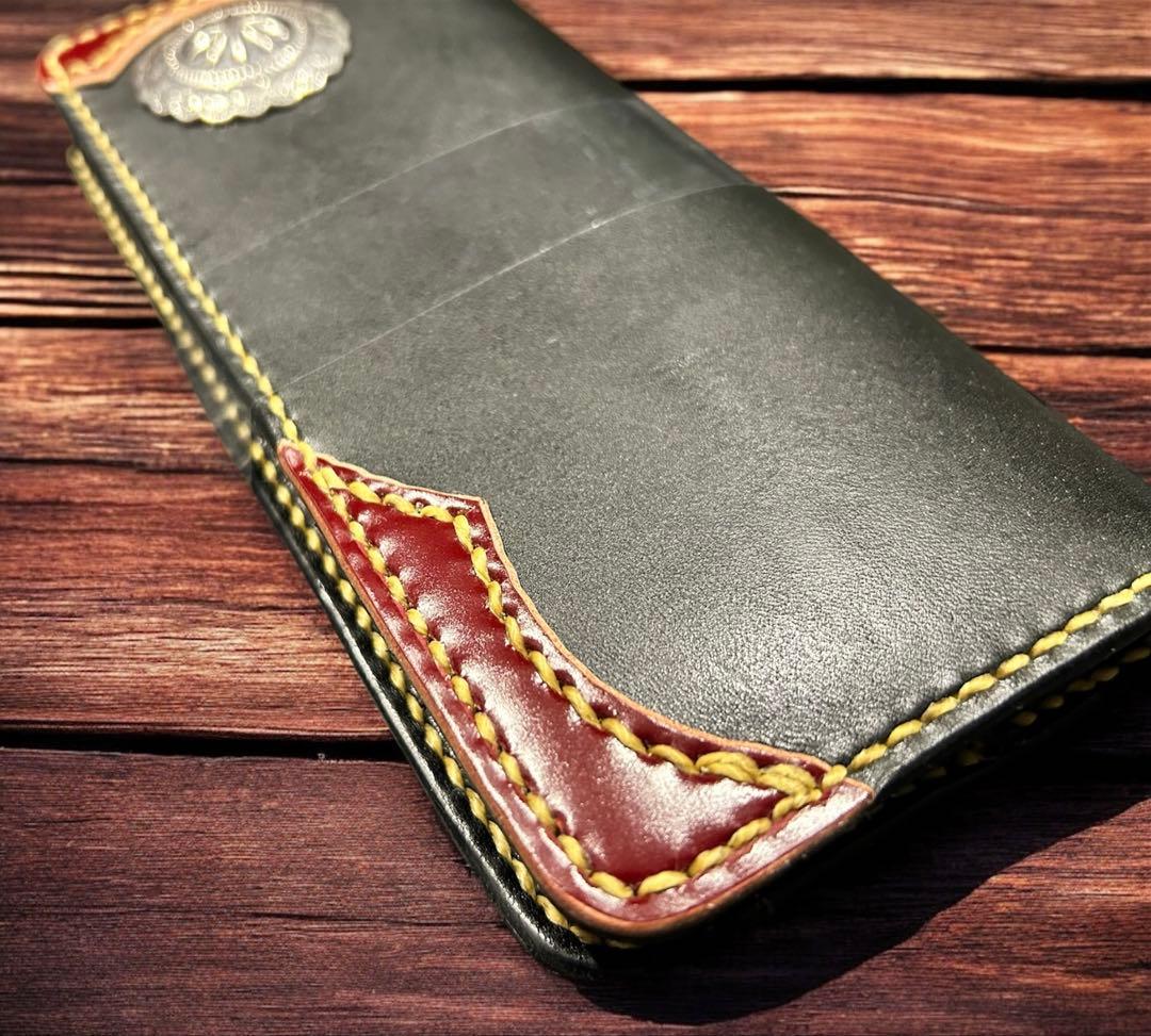 Gravy Leather 栃木レザー×コードバン ロングウォレット 総手縫い