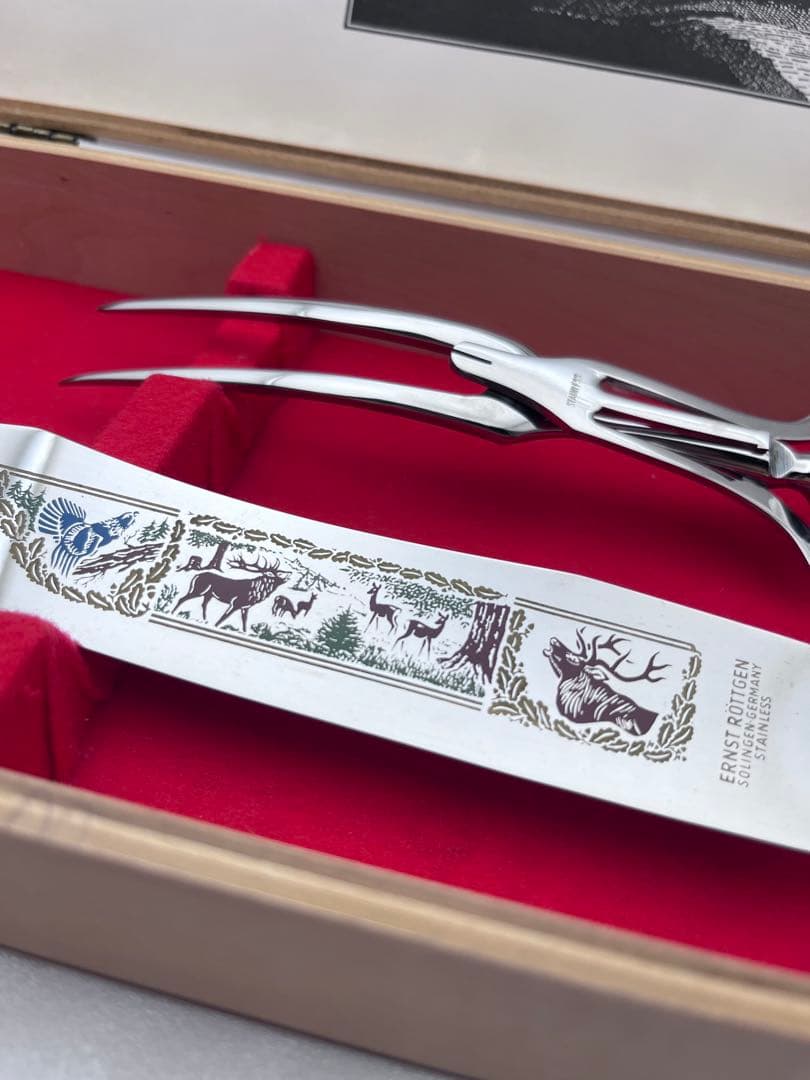 Solingen ゾーリンゲン カービングナイフ 鹿角 フォーク