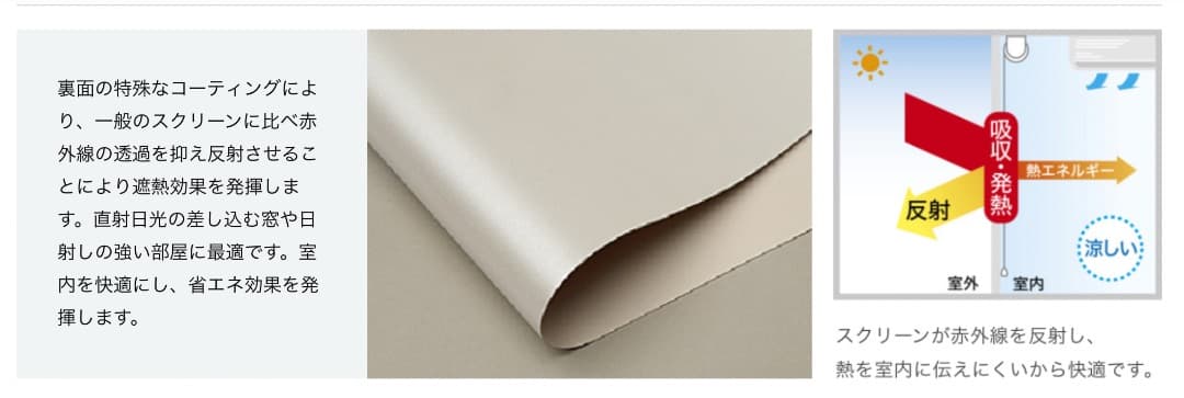 完全遮光 TOSO 遮熱 防炎 ホワイト ロールスクリーン 1325×1300
