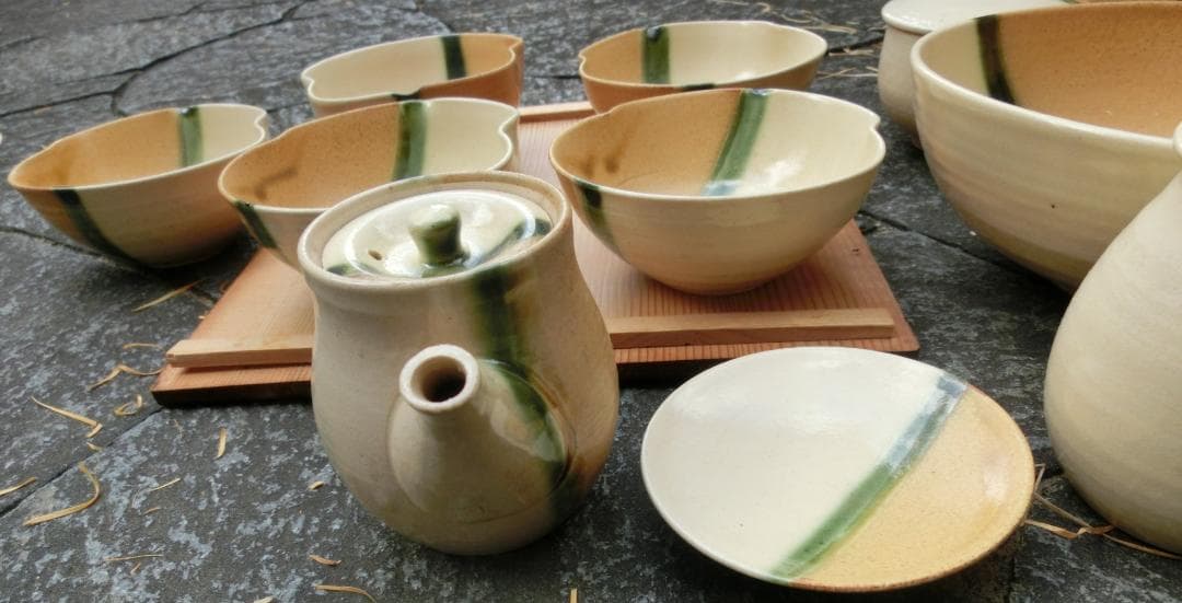新品未使用　伊良保　平安　11点SET　寿　揃い　平皿　椀　醤油差し　箱付き