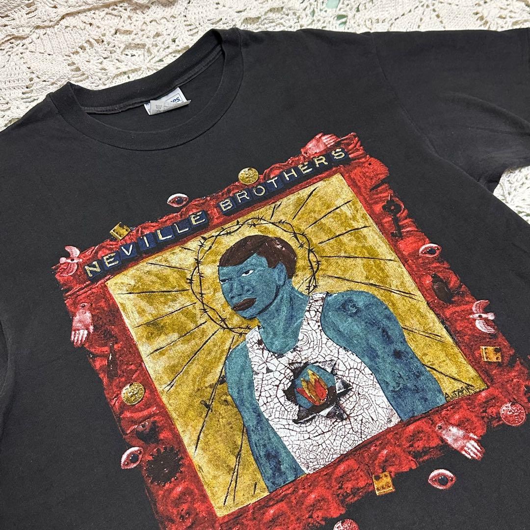 希少☆ネヴィル・ブラザーズ☆バンドTシャツ☆ブラック☆Lサイズ☆プリントTシャツ