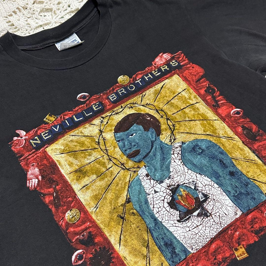 希少☆ネヴィル・ブラザーズ☆バンドTシャツ☆ブラック☆Lサイズ☆プリントTシャツ