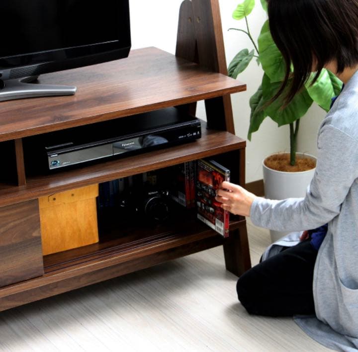 【予約販売3月中旬】テレビ台 50インチ対応 125cm幅 ブラウン 北欧