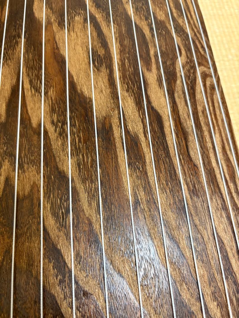 熊ちゃん 13絃箏 琴 半上角 並甲 すだれ彫 蒔絵あり 付属品多数